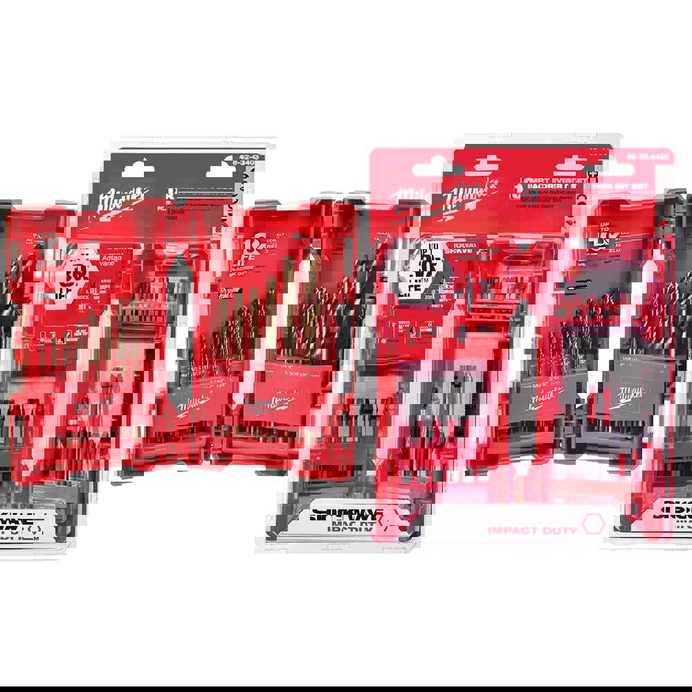 Drill Bit Set: Twist Drill Bits, 23 Pc, 0.0625